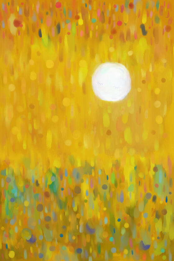 Golden rays of sunshine, Digital painting, by Denas